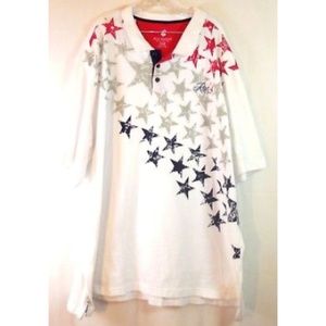 Rocawear Roc Star Classic Men's White Shirt 5XB